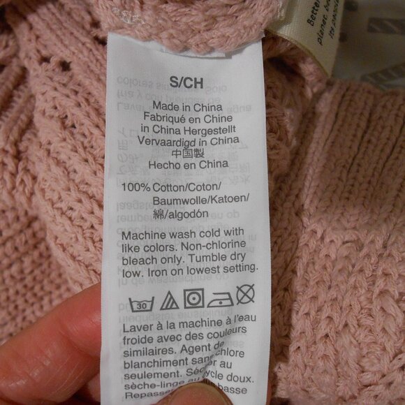 Madewell Cotton Knit Pink Cardigan Sweater V Neck Button Up Women’s Size Small - Picture 13 of 13